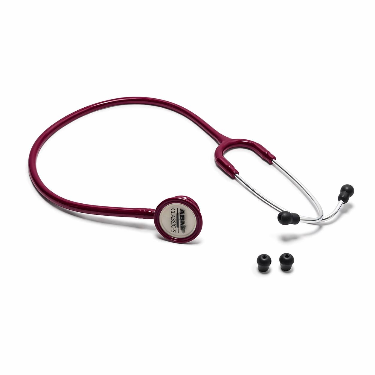 ABN Classic-S Adult Stethoscope – Burgundy - Image 2