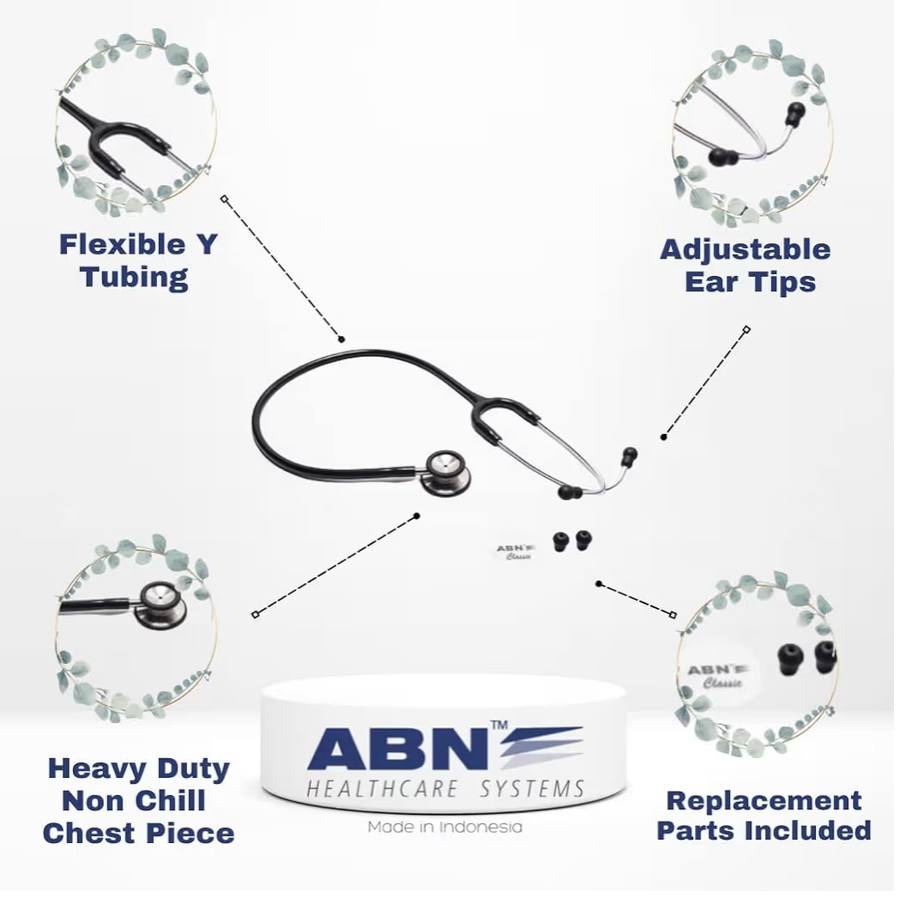 ABN Classic-S Stethoscope Adult Black - Image 4