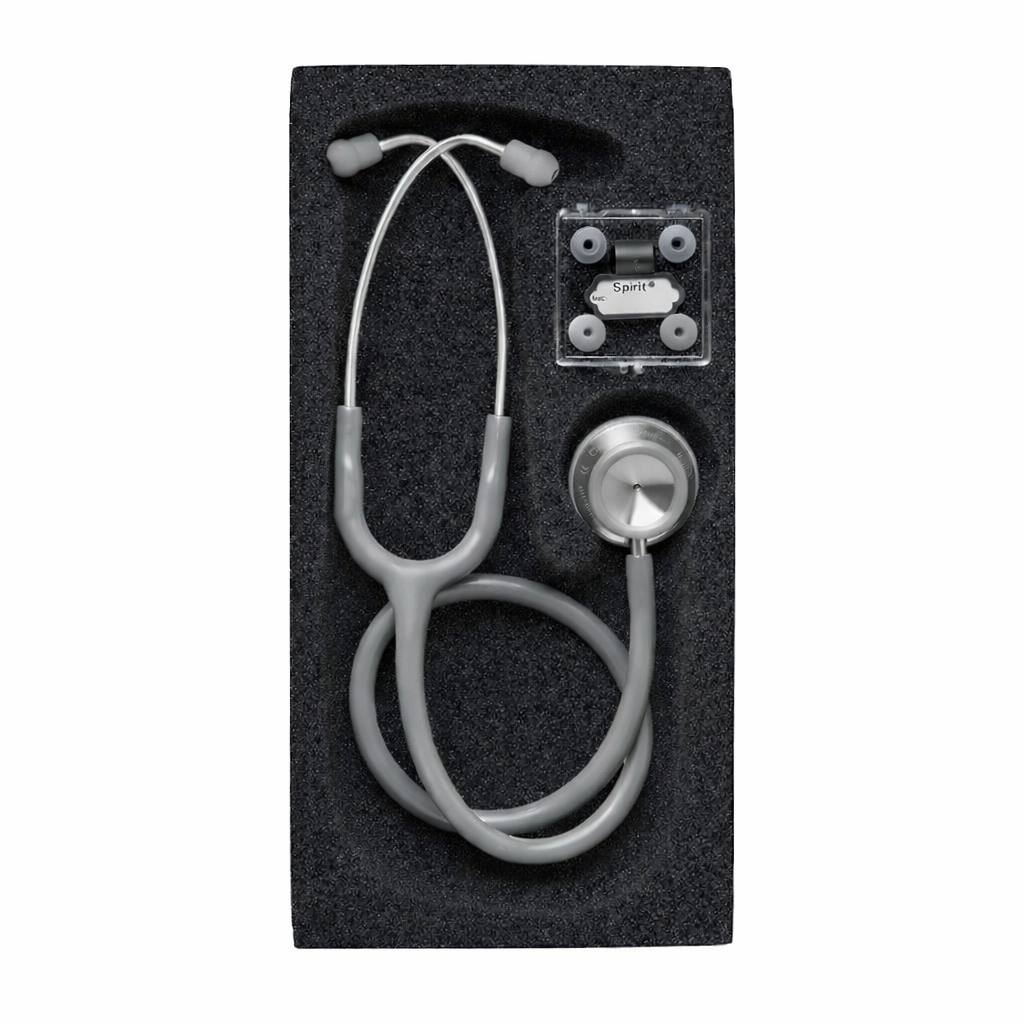 Spirit Professional Stethoscope – Gray tube (Dual Head) - Image 2