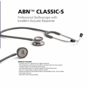 ABN Classic-S Stethoscope Adult Grey