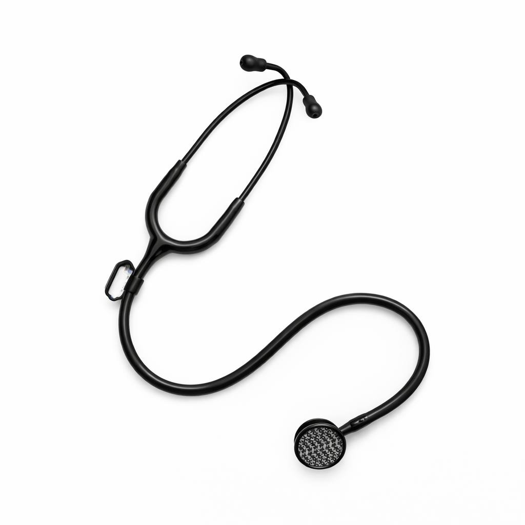 Spirit Professional Stethoscope – Black Edition (Dual Head) - Image 2