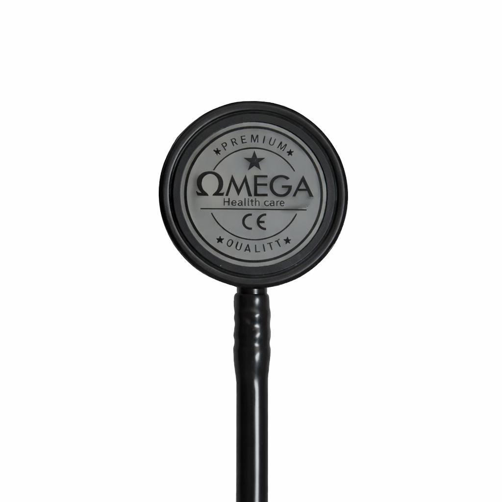 Omega Glory III Dual-Head Stethoscope – Black & Silver Stainless Stee - Image 2