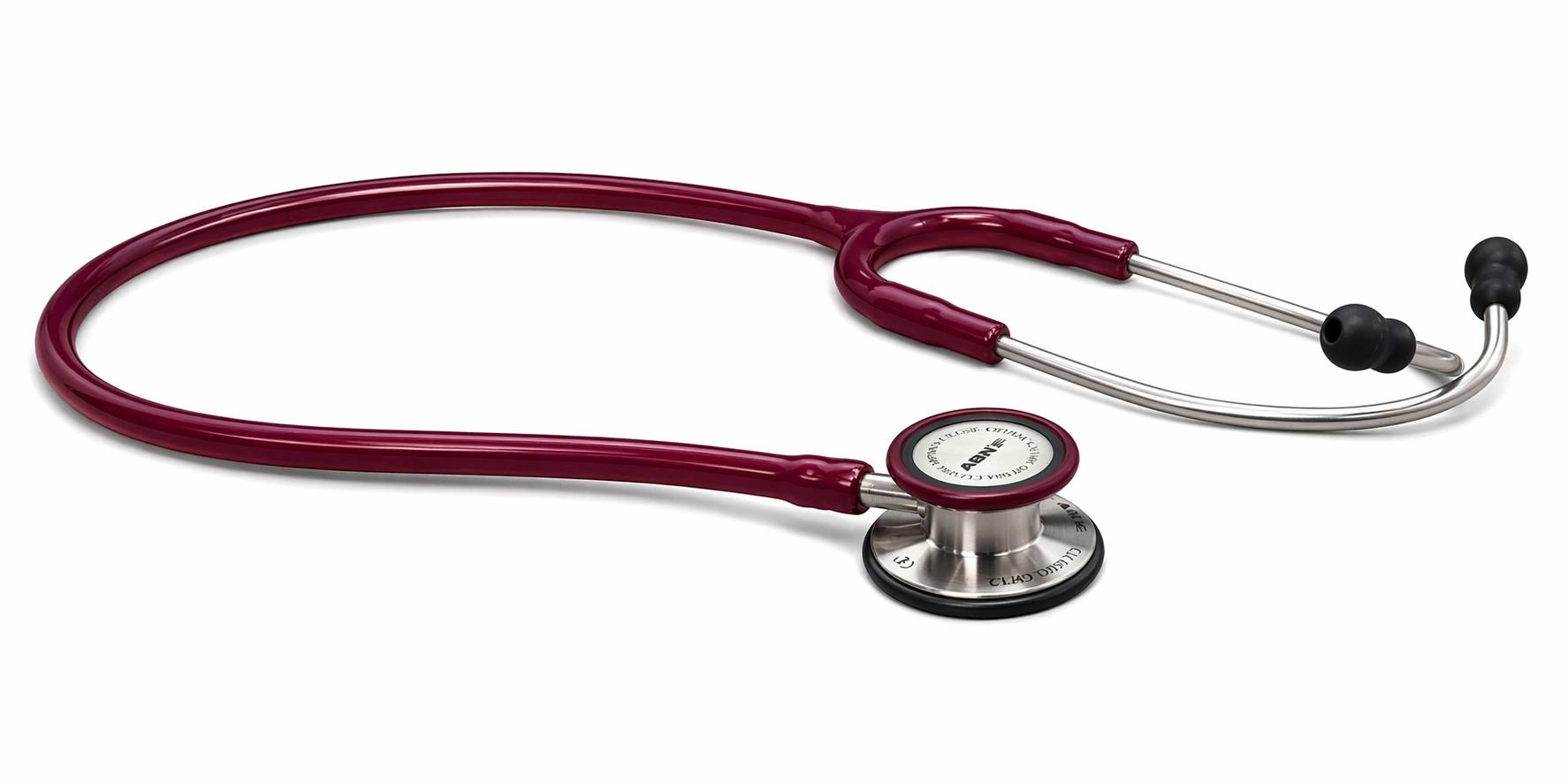 ABN Classic Optima Adult Stethoscope – Burgundy - Image 4