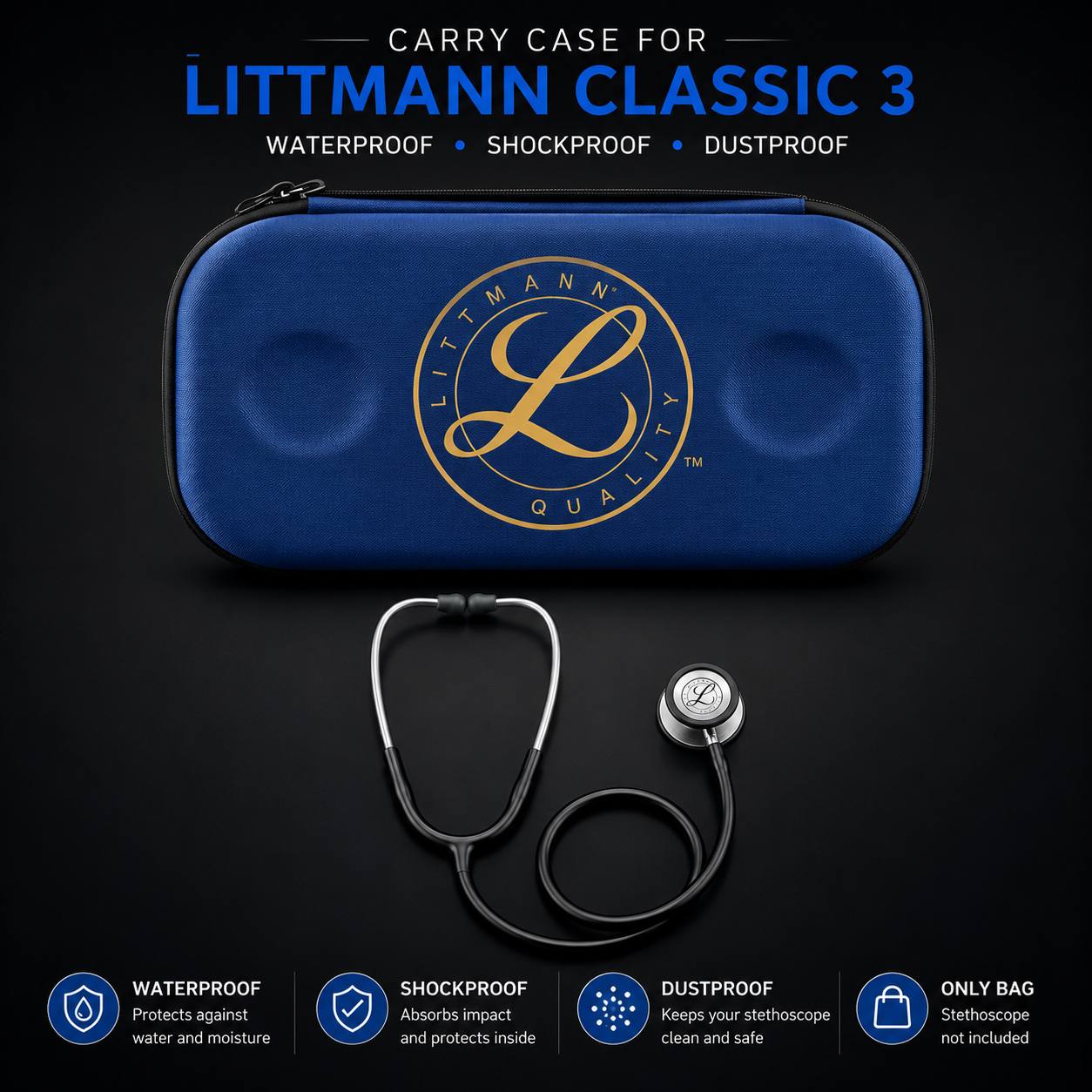Stethoscope Carry Case – Blue - Image 5