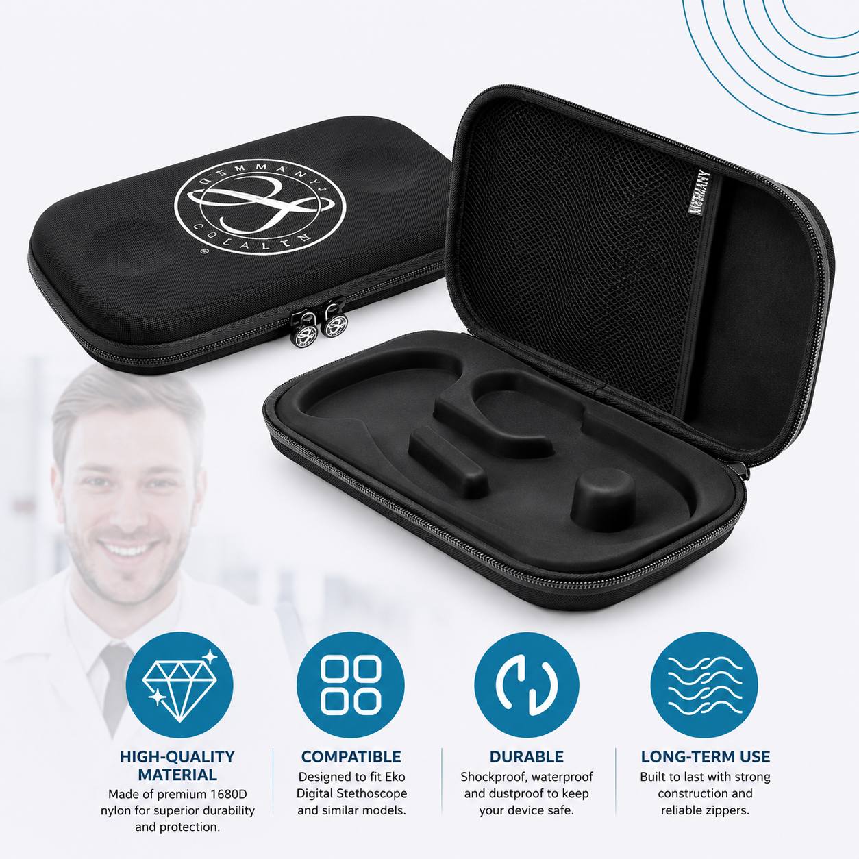 Stethoscope Carry Case- Black - Image 8