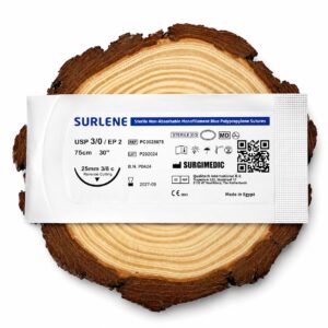 Non-Absorbable Suture with Reverse Cutting Needle (USP 3/0)